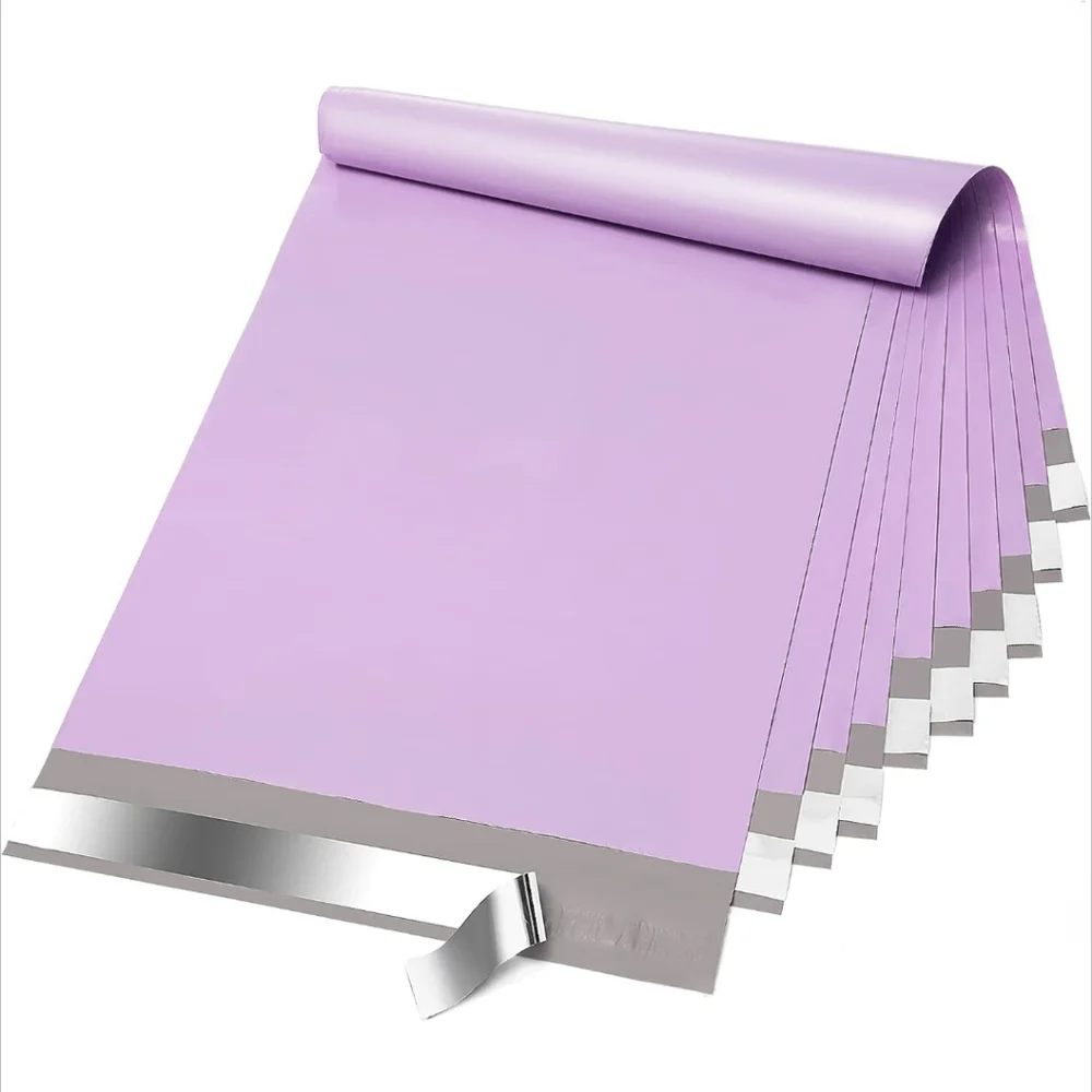 10 19x24 Poly Mailers Purple Waterproof